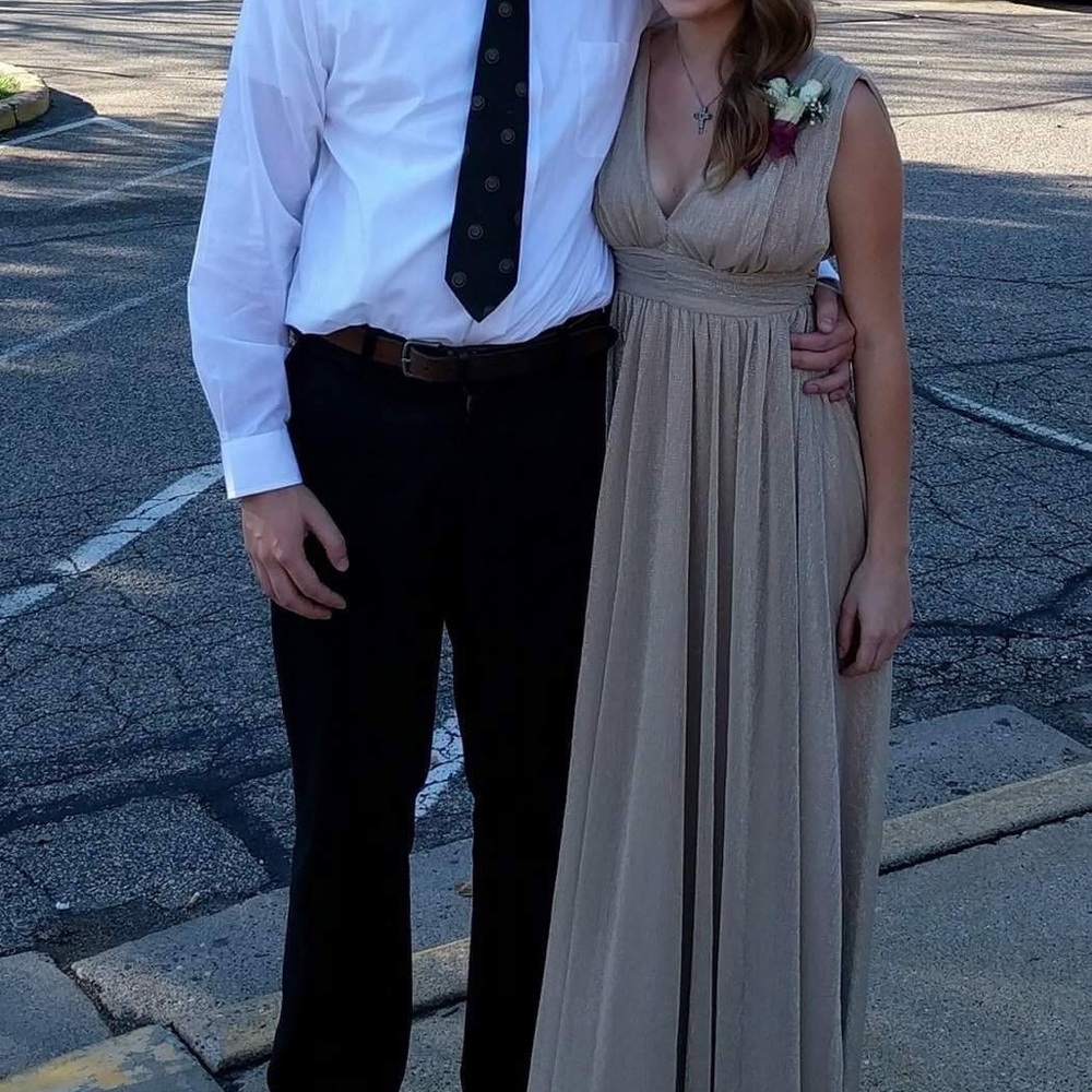 Long Gold Dress!
